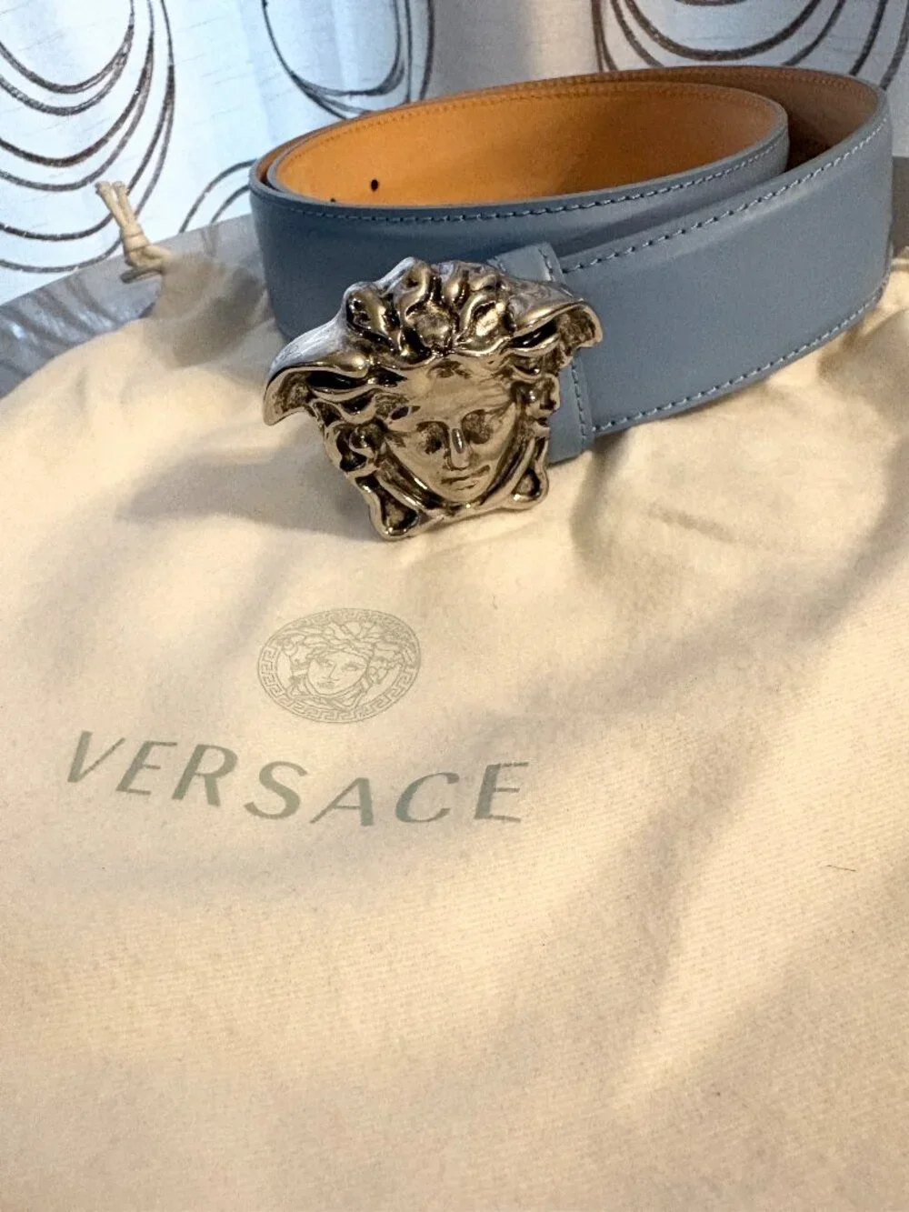 Versace Medusa Leather Belt